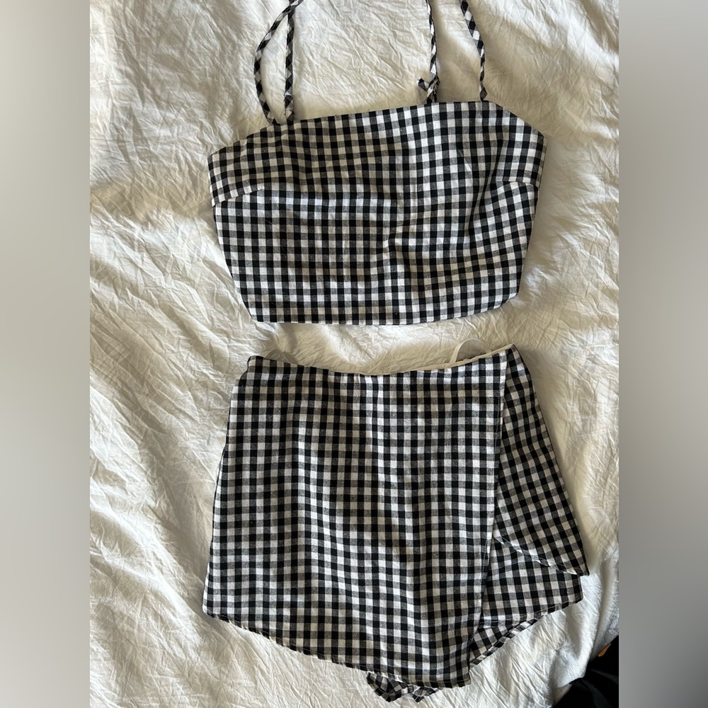 Gingham Skort Set - image 1